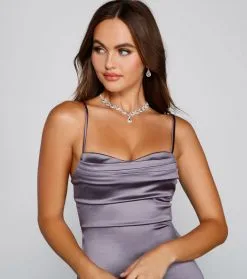 Windsor. Sleek Vibes Satin Mini Dress -Bridal Dresses popular shop 05103 3970 4 1