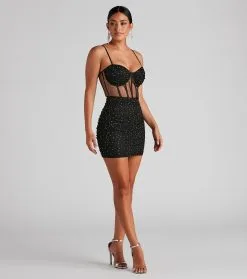 Windsor. Pop Goes The Party Mesh Mini Dress -Bridal Dresses popular shop 05103 4496 1