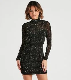 Windsor. Glam On The Town Mesh Short Dress