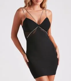 Windsor. Draped In Rhinestone Crepe Dress -Bridal Dresses popular shop 05103 4666 4