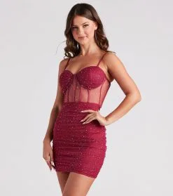 Windsor. Pop Goes The Party Mesh Mini Dress