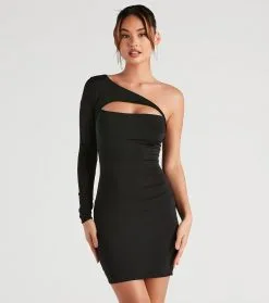 Windsor. Make The Cut One-Shoulder Mini Dress