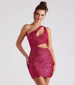 Windsor. Mirror Ball Sequin Mini Dress