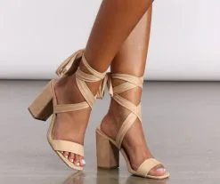 Windsor. Basic Wrap Around Strap Block Heels -Bridal Dresses popular shop 07401 2166 4