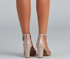 Windsor. Classy Rhinestone Patent Leather Heels -Bridal Dresses popular shop 07401 2356 4