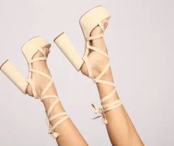 Windsor. Fashionista Moment Faux Suede Platform Heels