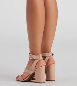 Windsor. Step It Up Faux Nubuck Block Heels 30 Windsor. Step It Up Faux Nubuck Block Heels -Bridal Dresses popular shop 07401 2585 4