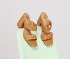 Windsor. Double Strap Braided Mules
