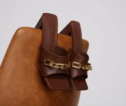 Windsor. Chunky Chain Link Faux Leather Mules -Bridal Dresses popular shop 07401 2735 1 7173c762 e2c2 49cc a1b8 85ea1a5184ab