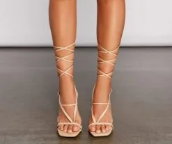 Windsor. Lady Luxe Lace Up Stiletto Heels -Bridal Dresses popular shop 07401 2814 2