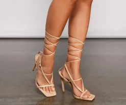 Windsor. Lady Luxe Lace Up Stiletto Heels -Bridal Dresses popular shop 07401 2814 3