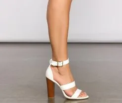 Windsor. Classic-Chic Strappy Block Heels -Bridal Dresses popular shop 07401 2932 5