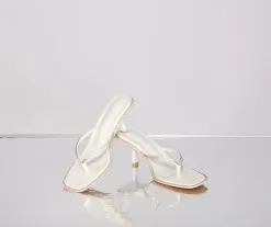 Windsor. Glow On Rhinestone Thong Strap Kitten Heels -Bridal Dresses popular shop 07401 3050 1