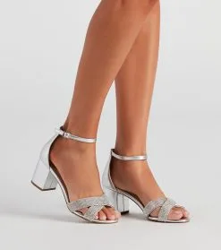 Windsor. Future Glam Rhinestone Block Heels -Bridal Dresses popular shop 07401 3133 1