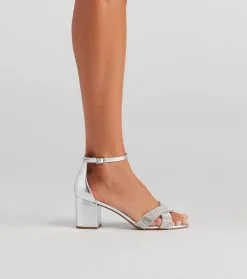 Windsor. Future Glam Rhinestone Block Heels -Bridal Dresses popular shop 07401 3133 3