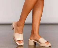 Windsor. '90s Babe Jelly Square Toe Mule -Bridal Dresses popular shop 07401 3214 3