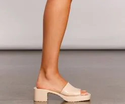 Windsor. '90s Babe Jelly Square Toe Mule -Bridal Dresses popular shop 07401 3214 4