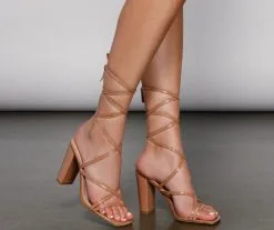 Windsor. Classic Chic Lace-Up Heels -Bridal Dresses popular shop 07401 3271 4