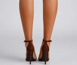 Windsor. Trend Alert Faux Suede Stiletto Heels -Bridal Dresses popular shop 07401 3476 4