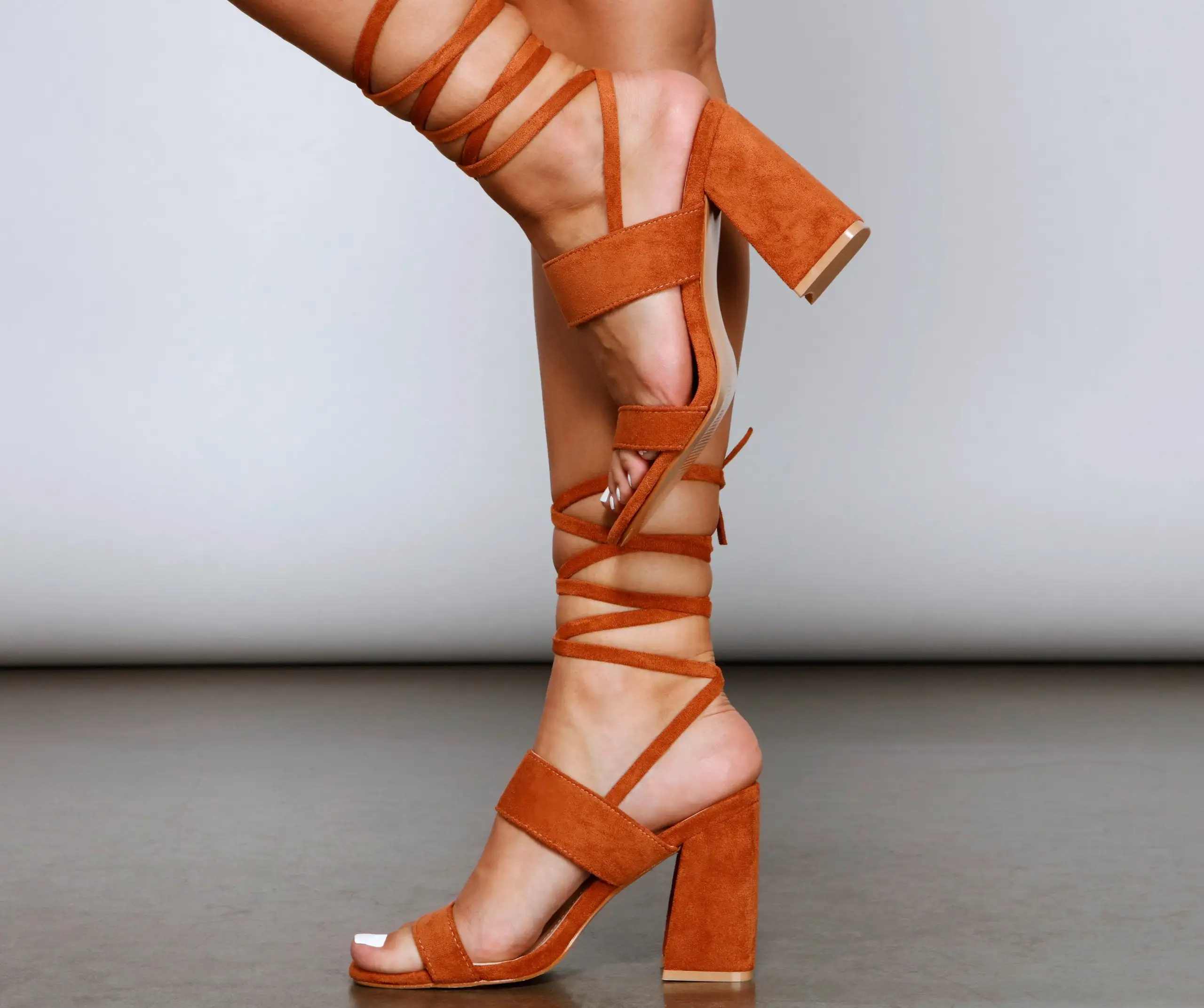 Windsor. Everyday Chic Faux Suede Lace Up Heels 13 Windsor. Everyday Chic Faux Suede Lace Up Heels - Image 11