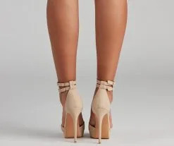 Windsor. Lady's Night Nubuck Buckle Stiletto Heels -Bridal Dresses popular shop 07401 3640 4