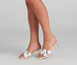 Windsor. Darling Chic Floral Detail Mules