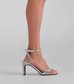 Windsor. One Glam Night Rhinestone Block Heels