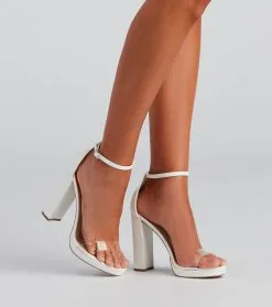 Windsor. Major Trendsetter Faux Leather Platform Heels