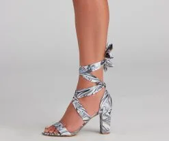 Windsor. Vibe Out Y2K Lace-Up Block Heels -Bridal Dresses popular shop 07401 3892 4