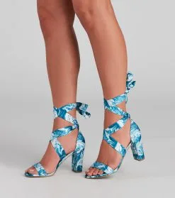 Windsor. Vibe Out Y2K Lace-Up Block Heels -Bridal Dresses popular shop 07401 3893 1