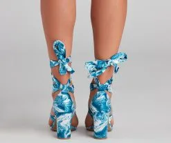 Windsor. Vibe Out Y2K Lace-Up Block Heels -Bridal Dresses popular shop 07401 3893 2