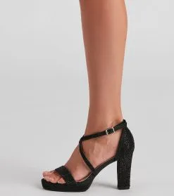 Windsor. Follow The Glitter Block Heels 16 Windsor. Follow The Glitter Block Heels -Bridal Dresses popular shop 07401 3994 3