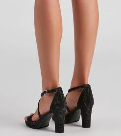 Windsor. Follow The Glitter Block Heels 17 Windsor. Follow The Glitter Block Heels -Bridal Dresses popular shop 07401 3994 4