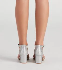 Windsor. Glam Moves Glitter Block Heels -Bridal Dresses popular shop 07401 4046 4