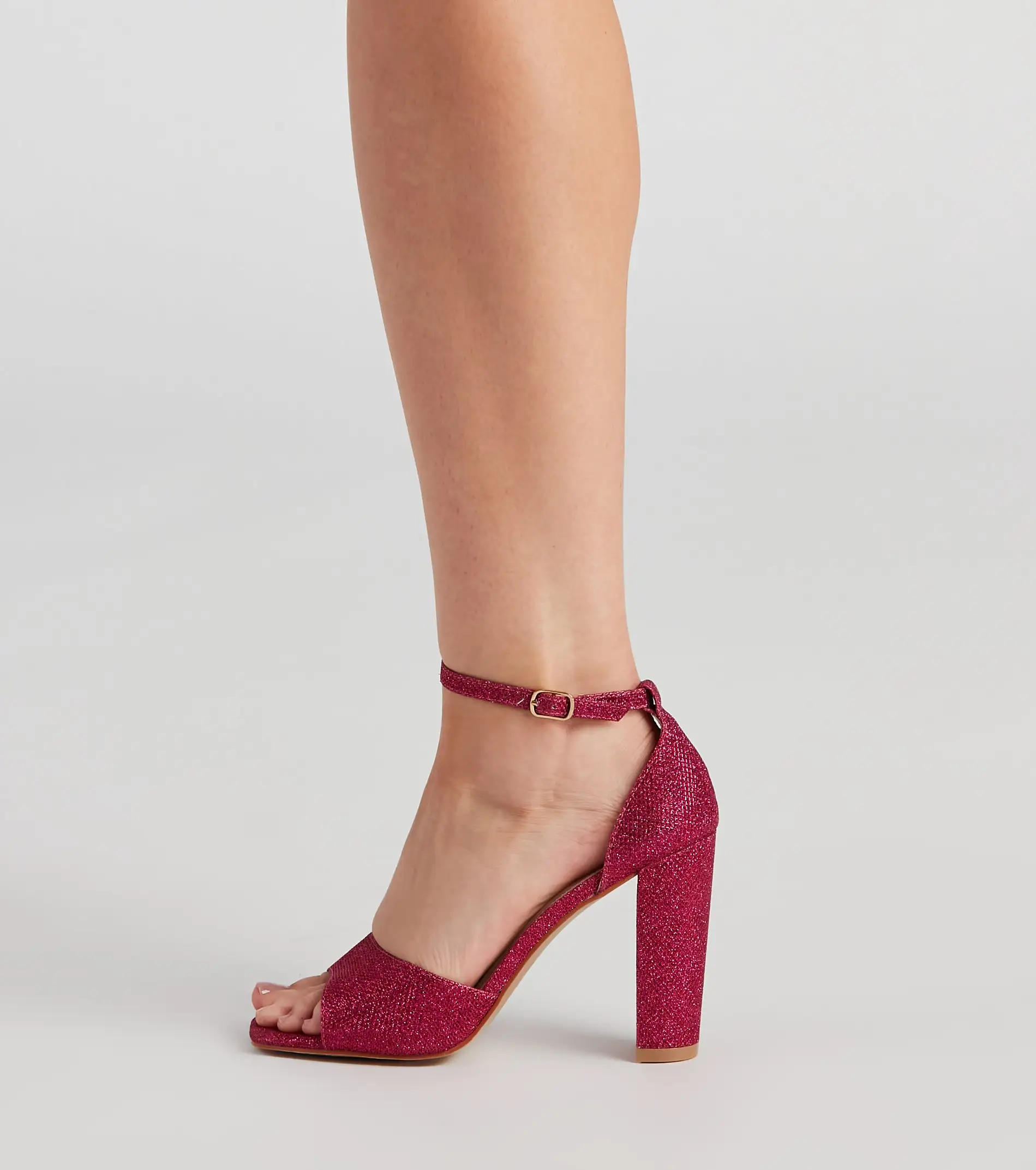 Windsor. Own This Shine Glitter Block Heels 5 Windsor. Own This Shine Glitter Block Heels - Image 3