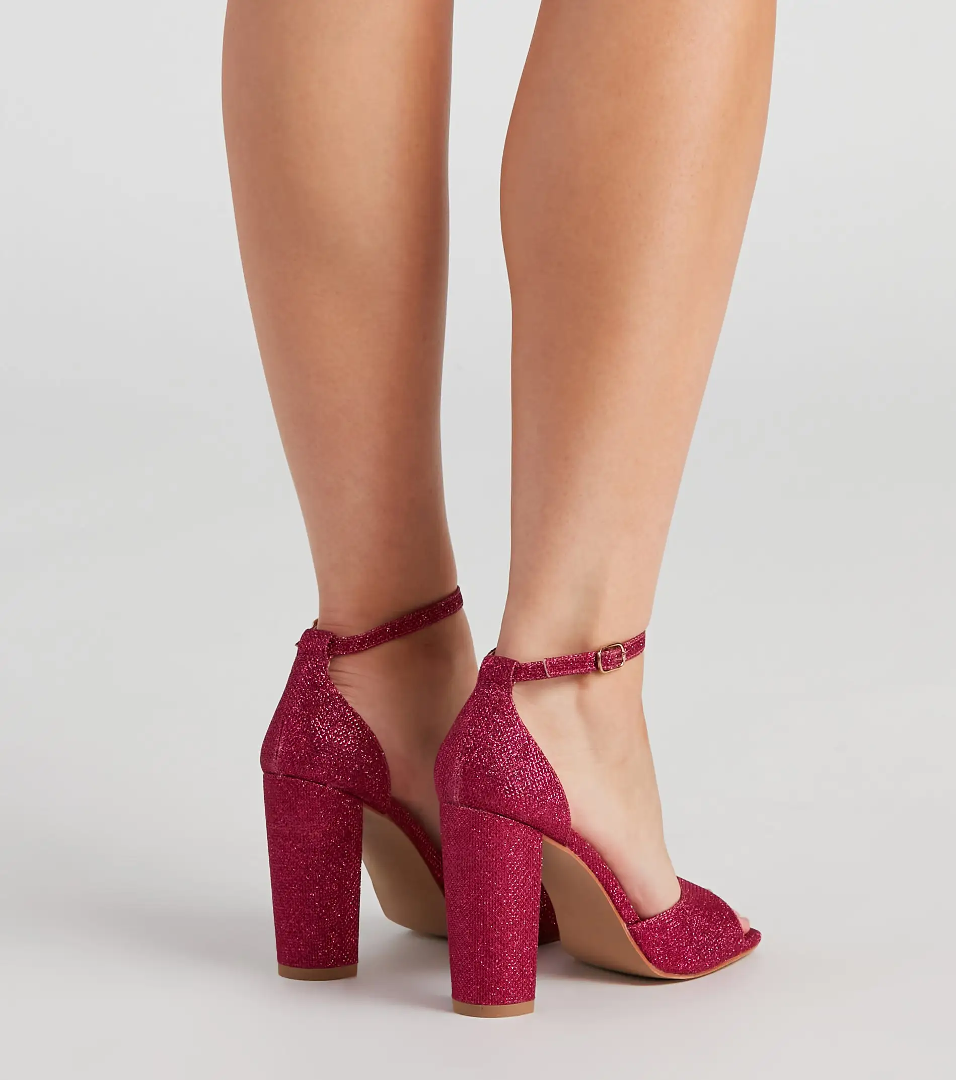 Windsor. Own This Shine Glitter Block Heels 6 Windsor. Own This Shine Glitter Block Heels - Image 4