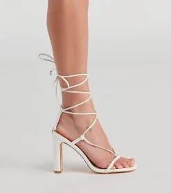 Windsor. Under Wraps Lace-Up Block Heels -Bridal Dresses popular shop 07401 4122 3 77444984 bbfa 48f7 ac99 19b05b517c90