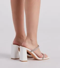 Windsor. Sparkly Staple Rhinestone Mules -Bridal Dresses popular shop 07401 4130 4