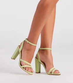 Windsor. Best Foot Forward Strappy Block Heels