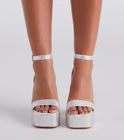 Windsor. Glam Icon Rhinestone Platform Heels -Bridal Dresses popular shop 07401 4158 2