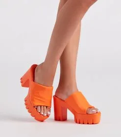 Windsor. Trendy Girl Era Chunky Platform Mules