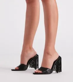 Windsor. Fierce In Fringe Stiletto Heels