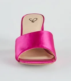 Windsor. Let's Party Satin Low-Heel Mules -Bridal Dresses popular shop 07401 4216 3