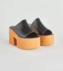 Windsor. Pleasure's All Mine Wooden Platform Mules