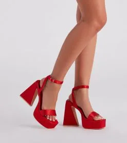 Windsor. Glam Icon Rhinestone Platform Heels