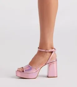 Windsor. Just Like That Chrome Platform Heels 12 Windsor. Just Like That Chrome Platform Heels -Bridal Dresses popular shop 07401 4231 3