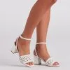Windsor. Natural Weave Low Block Heels -Bridal Dresses popular shop 07401 4295 1
