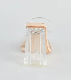 Windsor. Stay Clear PVC Strappy Lucite Block Heels -Bridal Dresses popular shop 07401 4309 4