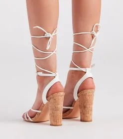 Windsor. Cute Find Lace-Up Cork Block Heels -Bridal Dresses popular shop 07401 4315 4