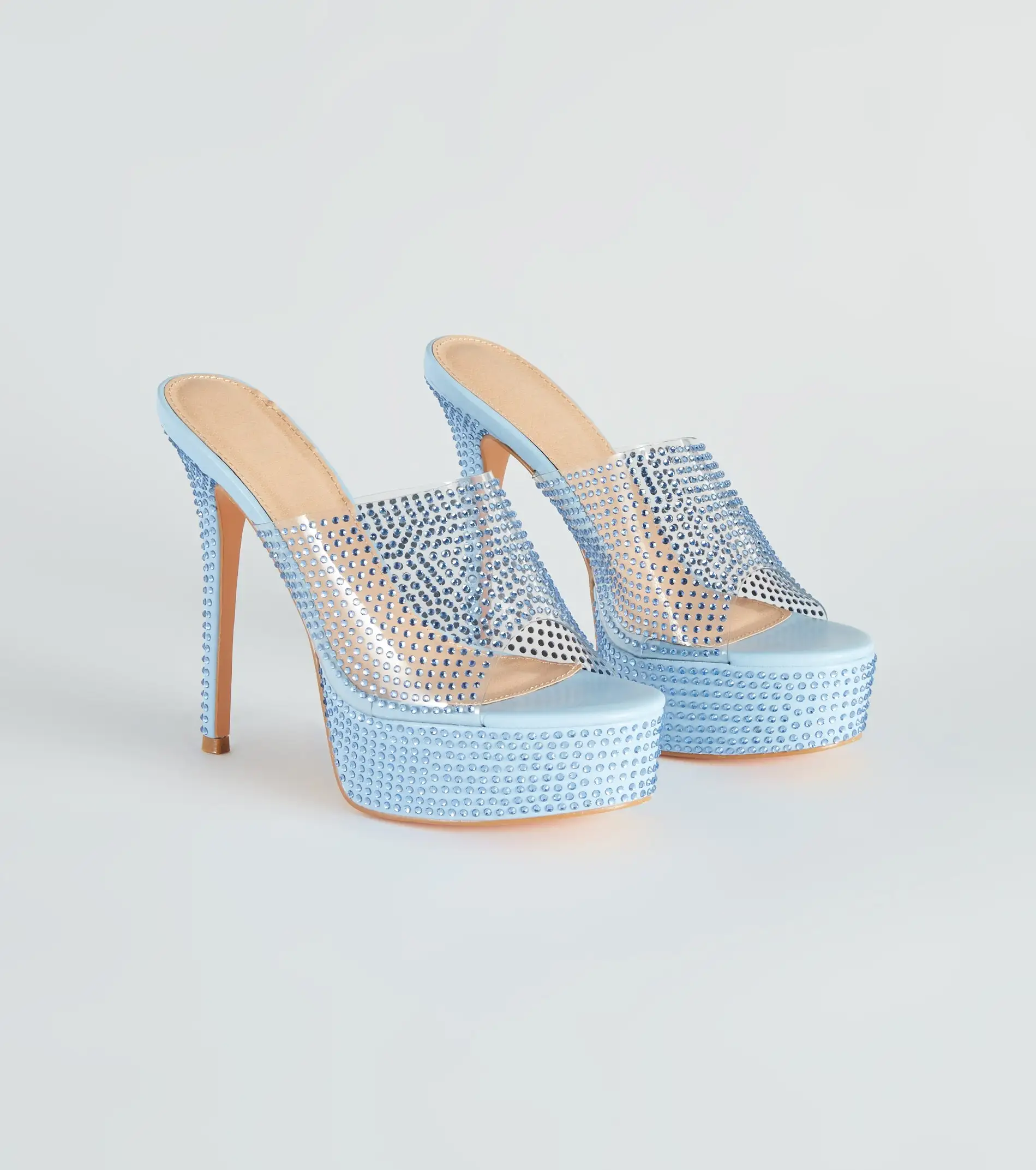 Windsor. She's So Sassy Rhinestone Platform Stiletto Mules 3 Windsor. She's So Sassy Rhinestone Platform Stiletto Mules